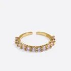 Diamond Ring 2021 Fashion Creative Design Sense Diamond Ring Hip Hop Trend Live Mouth Adjustable Open Ring