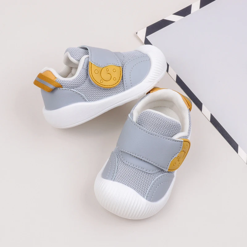 Spring Autumn Casual Shoes High Quality Breathable Sneaker with Anti-Slip Rubber Sole Toddler Walking Shoes Hot Selling manufacture