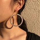Hoop New 2021 Trendy Trendwomen Party Pearl Hoopbig Hoop Large Earrings Jewelry