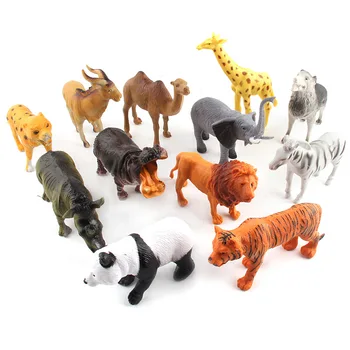 Wholesale other gift set kids simulation model wild forest panda mini animal toys plastic