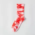 Tie Dye Low Moq Custom Tie Dye Socks Men Sport Logo Socks Colourful Crew Sock