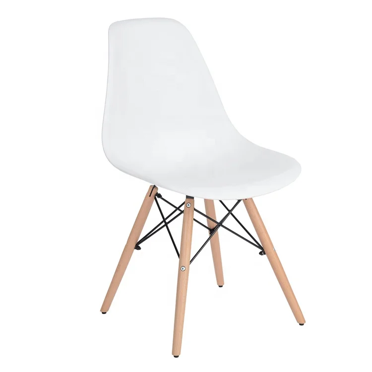 Designer Modern White PP Dining Chair 4 pcs for Dining Room