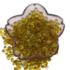 Stones Crystal Yellow Glass Pocket Stones Glass Bead For Bearing Glass Beads For Decorating