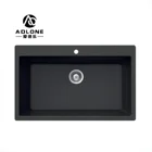 Inox Kitchen OEM Factory Inox Quartz Stone Single-bath Kitchen Integrated Granite Sink Combination