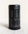 Customized 100 Gram Recycle Chinese Small Matte Black Round Metal Tea Sugar Coffee Packaging Tin Box For Tea