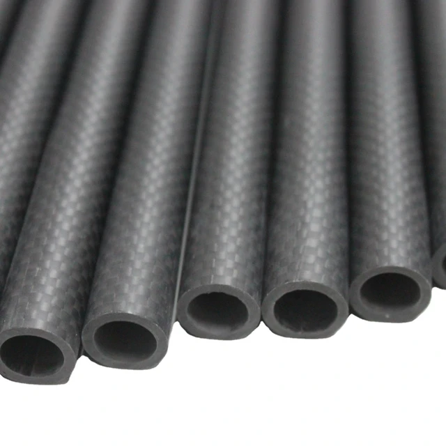 Factory wholesale light weight high strength carbon fiber tube pole pipe custom 1k 3k 6k 12k