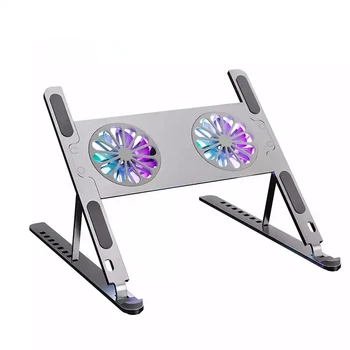 Aluminum Adjustable Laptop Stand For Laptop Computer PC Netbook Tablet Support Notebook Stand Cooling Fan Pad Laptop Holder Base