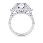Oval Gold Gold Lab Grown HPHT 2.35 Carat Oval Cut 14k Gold Wedding Band White Loose Diamond Ring