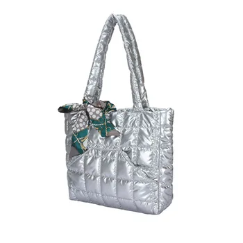 Australia Designer 2021 factory cheap handbags online down cotton puffer bag hot sell Winter puffy handbag