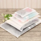 Bag Zipper PVC/EVA/PP High Quality Frosted Ziplock Bag With Logo Support Custom Frosted Zipper Bag For Clothing