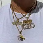 Gold Hip Hop Jewelry Gold Plated Hip Hop Bling Jewelry Iced Out Baguette Cz Young CEO Pendant