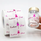 Sticker Custom Printed Vinyl Logo Roll Clear Waterproof Self-adhesive Gold Foil Perfume Bottle Sticker Label