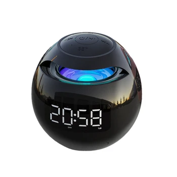 G90S Mini Bluetooth Speaker Portable Column Wireless Speaker Sound box with LED Display Alarm Clock For TF Card MP3 Music Play