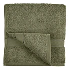 Satin Towel 5 Star Green Color Satin Custom Logo Terry Soft 100% Egyptian Cotton Hotel Towel