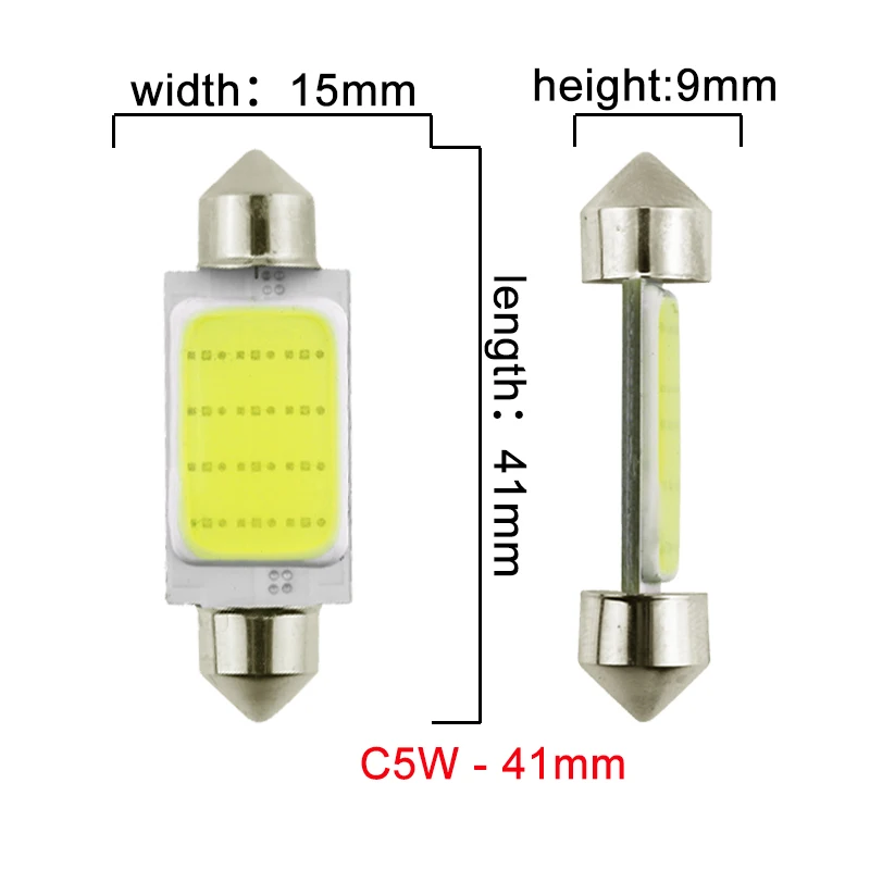 Voiture ampoules LED 31mm 36mm 39mm 41mm LED Lampe des feux de l