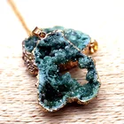 Jewelry Dazzle Irregular Natural Agate Pendant Necklace For Women DIY Crystal Stone Pendant Gmstone Jewelry