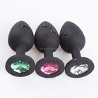Anal Sex Trainer Silicone Jeweled Butt Plugs Anal Sex Toys Kit For Starter Beginner Men Women Couples