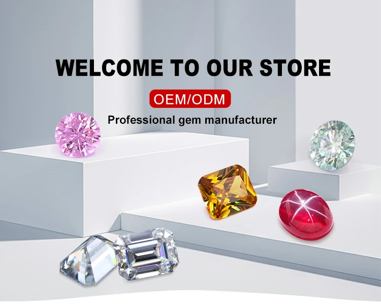 Redleaf Jewelry Sell high quality gemstone moissanite loose diamonds  VVS1 D color white round moissanite stone price