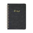 Planner 2021 Office Supplies PU Leather Cover Sketchbook Planner Spiral Notebook