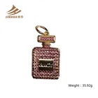 Pendant Diamond Bottle Pendant Perfume Bottle Pendant Jewelry Bottle Pendant With Diamond For Sweater