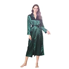 Sleepwear For Woman Women Mint Color Factory Direct Sale 100% Satin Sleepwear Nightwear For Woman Ideal Gift For Holiday