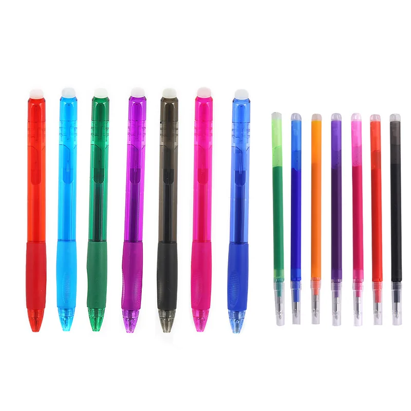 New Erasable Gel Pen Refill Creative Pure Color Student Signature Pen