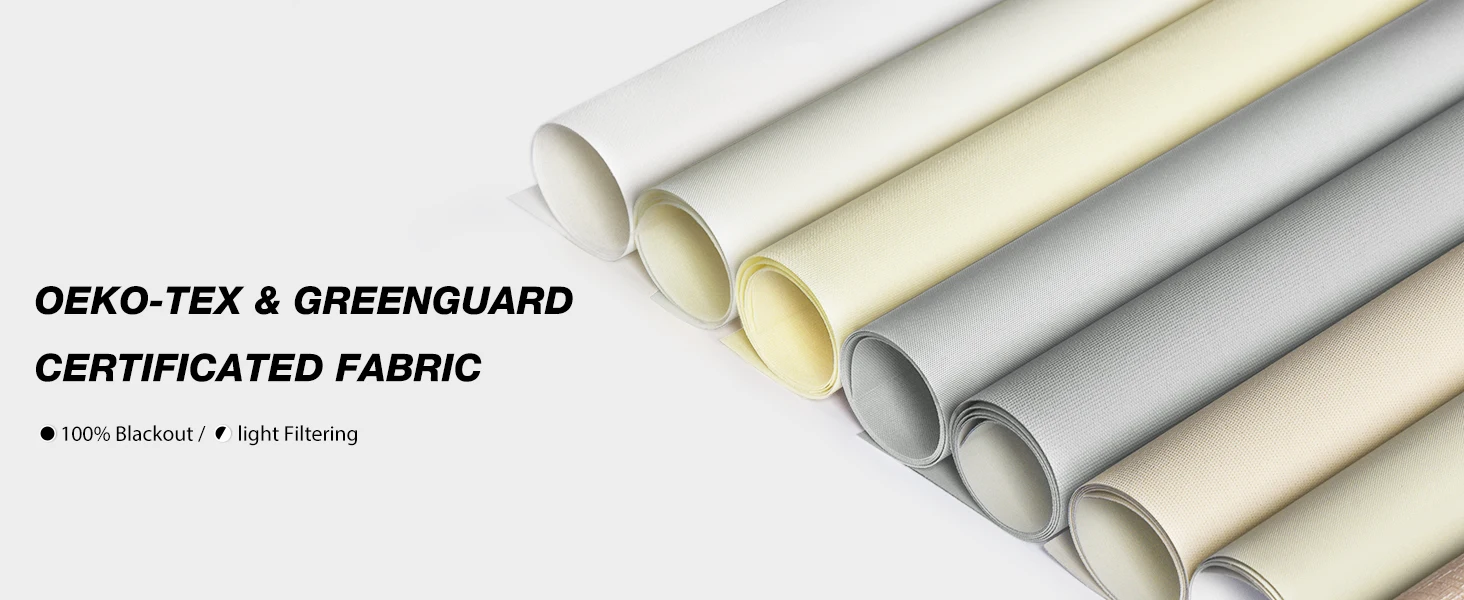 100% Blackout 380GSM 3M Width Flame Retardant UV Proof Waterproof Polyester Roller Blinds Fabric