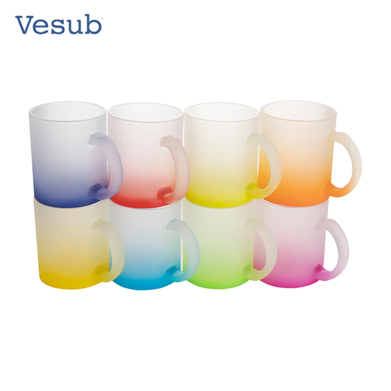 SUBLIMATION MUGS FROSTED GLASS MUG 11oz  FOR SUBLIMATION HEAT PRESS PRINTING 