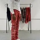 Jeans Mens Jeans Stacked Jeans Men DiZNEW Distressed Ripped Homme Fashion Custom Skinny Jeans Stacked Mens Jeans