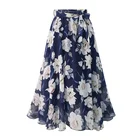 Long Skirt Factory Direct Sale Large Chiffon A-Line Long Flowery Flower Floral Long Dress Skirt