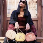Ladies Wholesale Mini Luxury Pu Leather Crossbody NY Hat And Purse Set Trendy Bags Women Handbags Ladies Shoulder