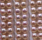 Pearls Wholesale Natural 8.0mm Freshwater Button Loose Pearls