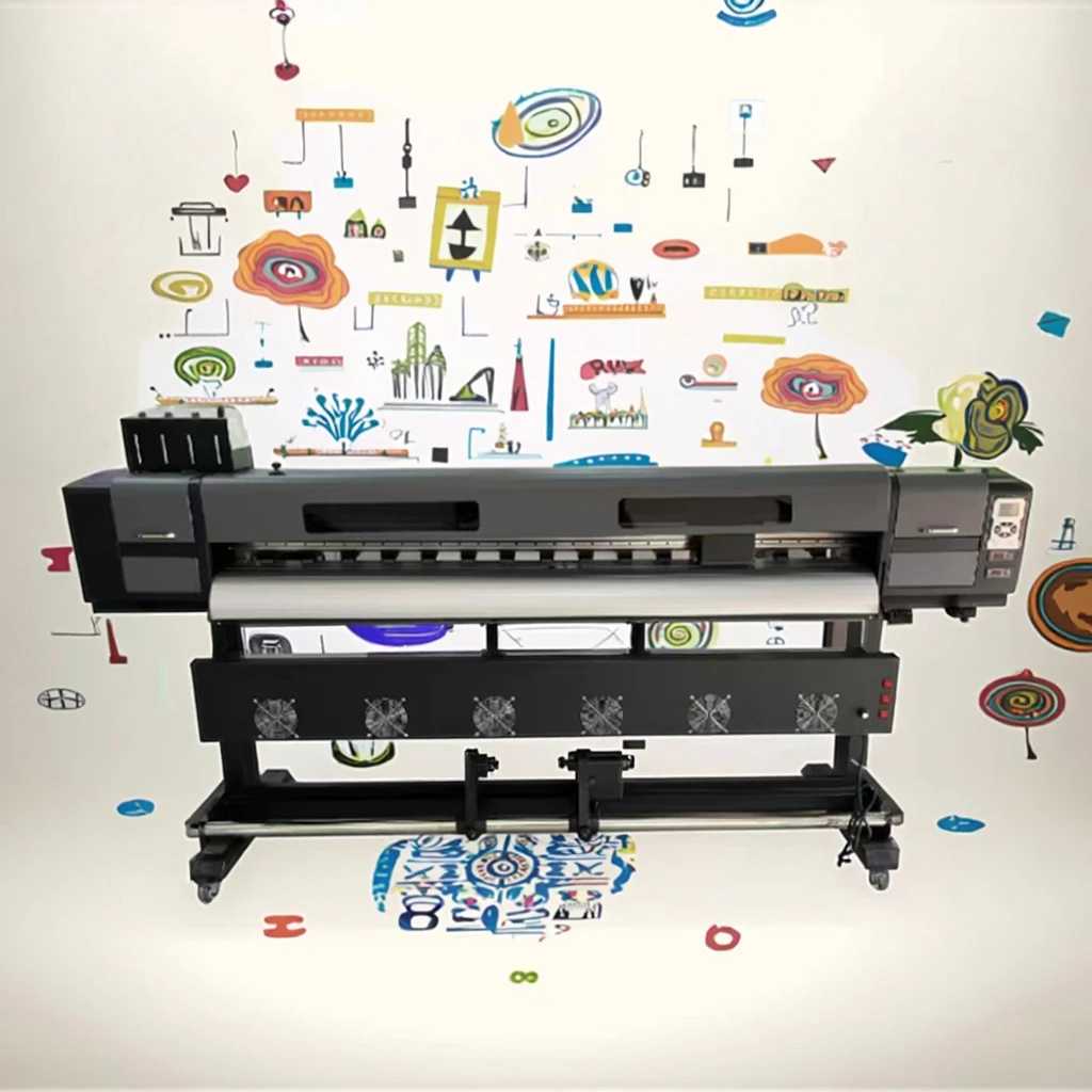 product factory direct 19m automatic inkjet printer 18m sublimation paper plotter machine for polyester fabric 1 year warranty solvent-3