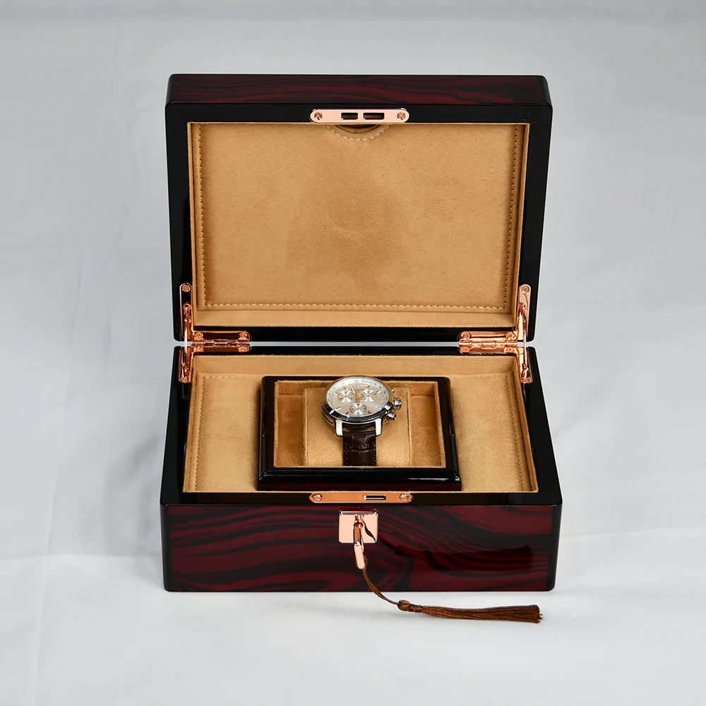 Best Selling Fine Star Single Watch Packaging Gift Brown Custom Logo