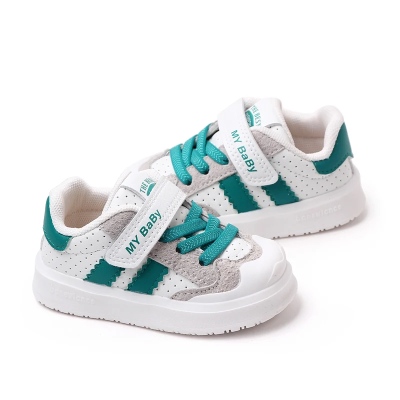 2023 Spring Autumn High Quality PU Leather Baby Toddler Kids Shoes Unisex Shoes supplier