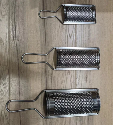Hand Grater Cheese Grater Stainless Steel Silver Polished for Ginger Garlic Multi-purpose