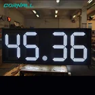 Gas Station Price Signs Custom 12inch 8.88 White Gas Price Sign Gas Price Changer Remote For Petrol Station