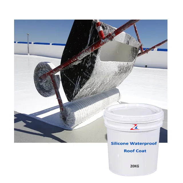 Liquid Rubber Silicone roof coating Waterproofing Coating Brush and Spray Applied Roof waterproof coating