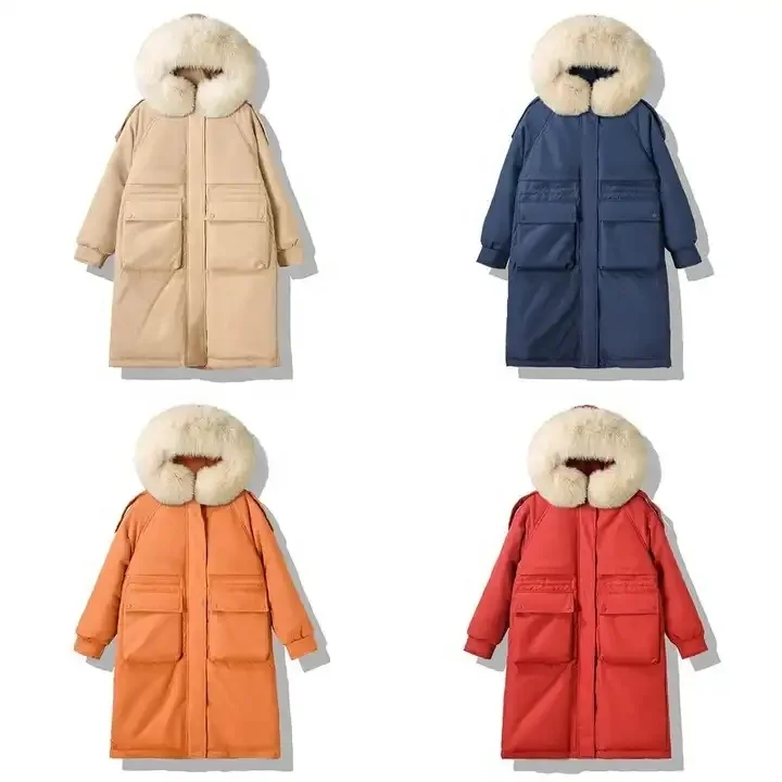 Women's Warm Waterproof Puffer Jacket Hooded Windproof Winter Coat with Recycled Insulation