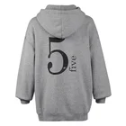 Winter Custom Design Hoodie Round Neck Long Sleeve Warm Sweatshirts Women Loose Hoodies Casual Coat