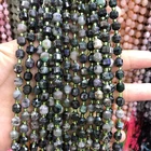 Emerald Bead 6Mm Double Tip Loose Emerald Bead Gemstones Natural