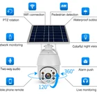 Wifi Outdoor PTZ Wireless Wifi Solar Ip Camera Powered Wifi CCTV 4G Ptz Camera