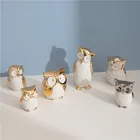 Furnishing Hot Sale Furnishing Top Quality Desktop Modern Ceramic Owl Decor Home Art Decor