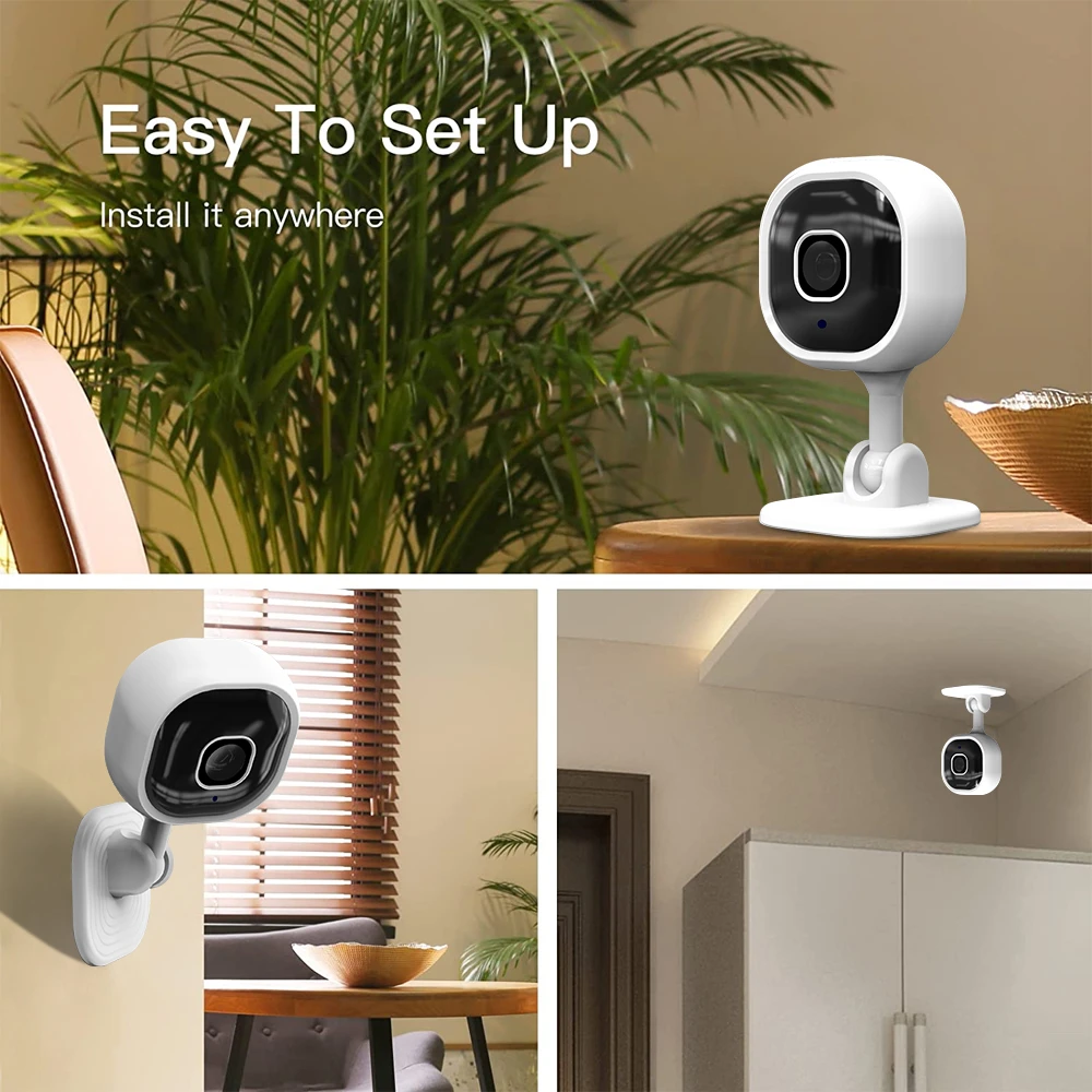 OEM Mini Wifi Camera Built-in AP HotpotsTwo-way Audio Night Vision IR Detection 128GB Memory Playback HD Security Camera