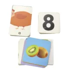 Educational Custom OEM Children Educational Alphabet Number Fruits Kid Educational Flash Cards With For Kids