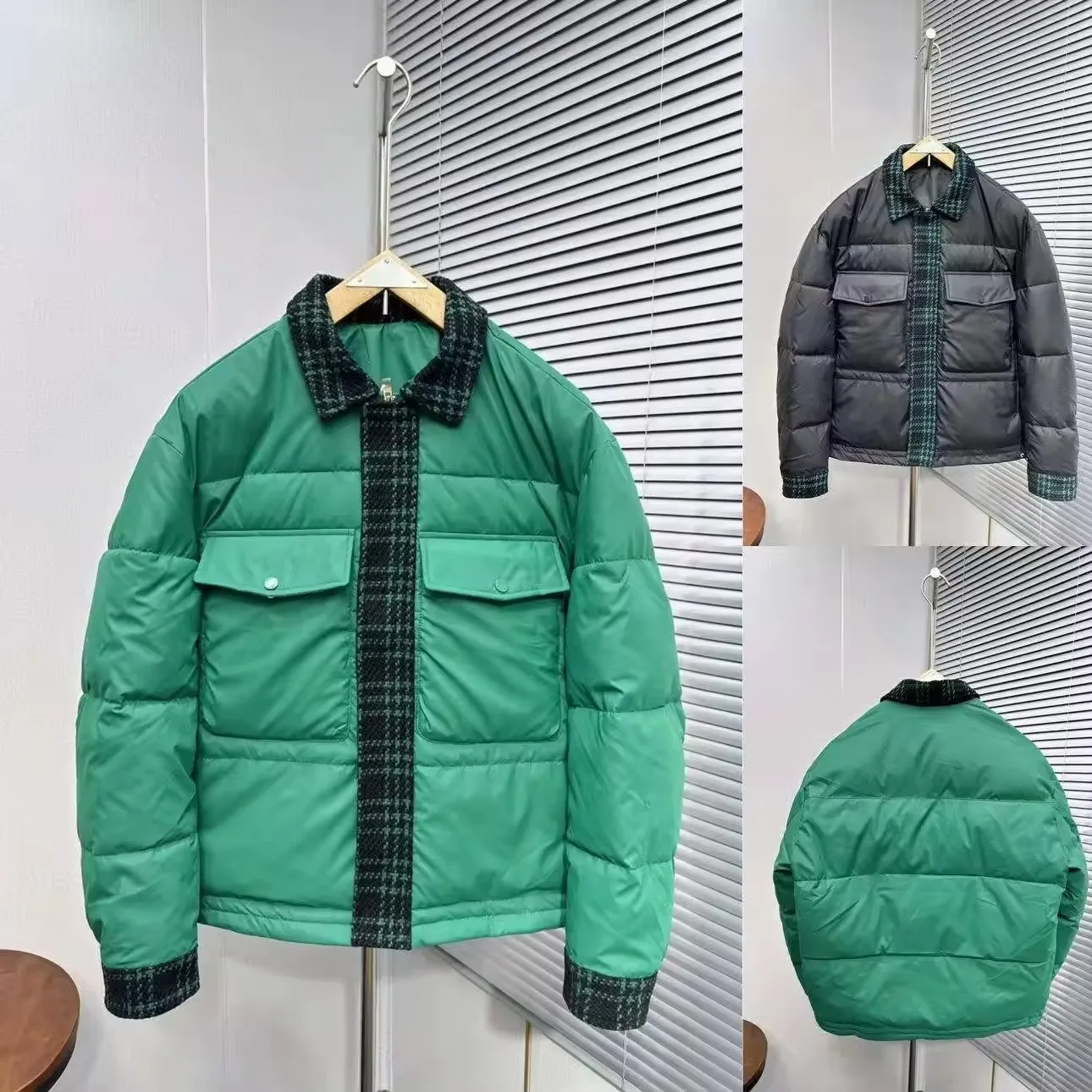 Wholesale fashion designer men's coats Custom down foam men's down jackets men's winter coats