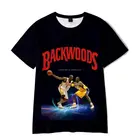 2021 Amazon Hot Sale 3D Digital Printing BACKWOODS Fashion T-shirt Cartoon Men's Short Sleeve