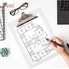 Pocket Clipboard Hot-sale Menu A3 Wood Sheet Korean Back Pocket Medical Reference Dry Erase Page Letter Size Clipboard