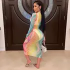 Summer Summer Dress In 8 Colors Tight Bodycon Mesh Dress Sexy Perspective Sheer Long Sleeved Maxi Dress
