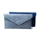 Clutch Bag Customized Blank Suede Envelope Clutch Bag With Handle